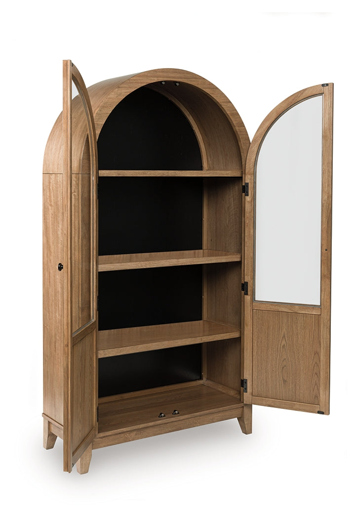 Dagandale Natural/Black Accent Cabinet