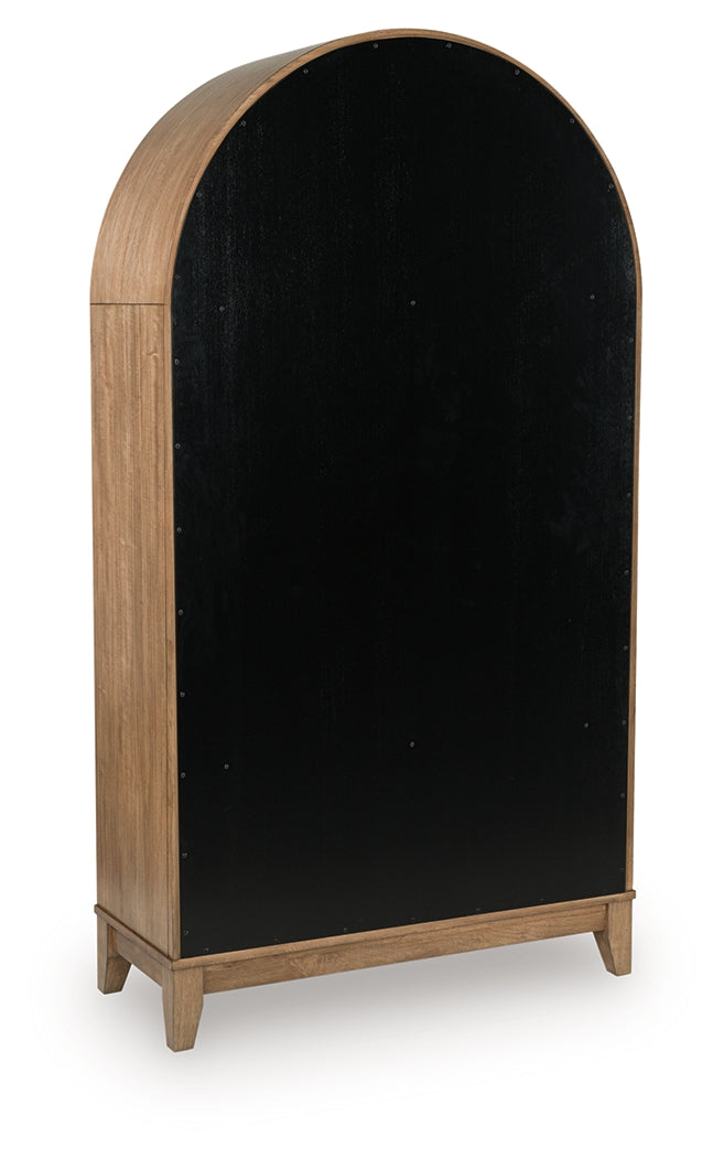 Dagandale Natural/Black Accent Cabinet