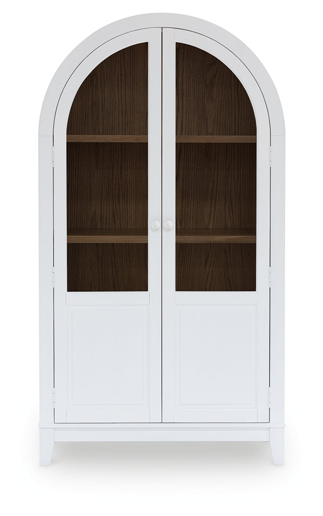 Dagandale White/Natural Accent Cabinet