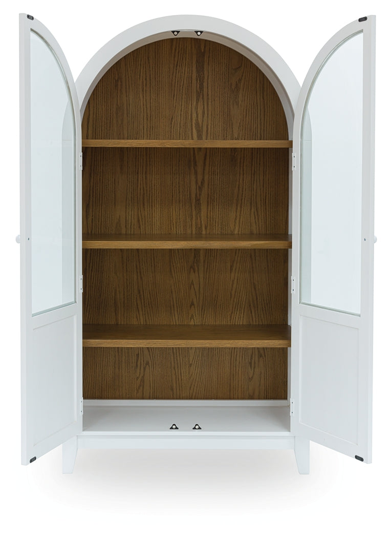 Dagandale White/Natural Accent Cabinet