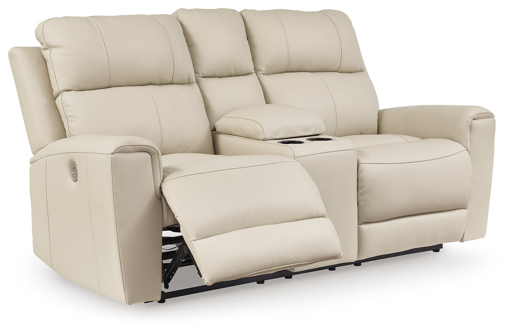 Dahlmoore Almond Power Loveseat w/Console