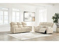 Dahlmoore Almond Power Reclining Sofa and Loveseat