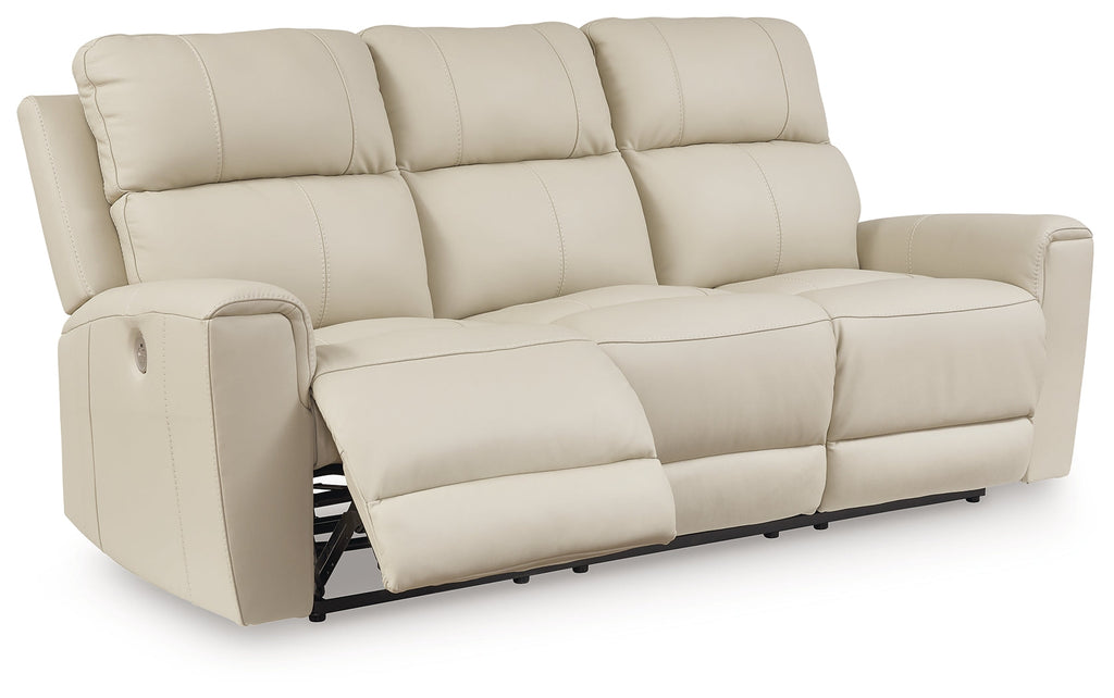Dahlmoore Almond Power Reclining Sofa and Loveseat
