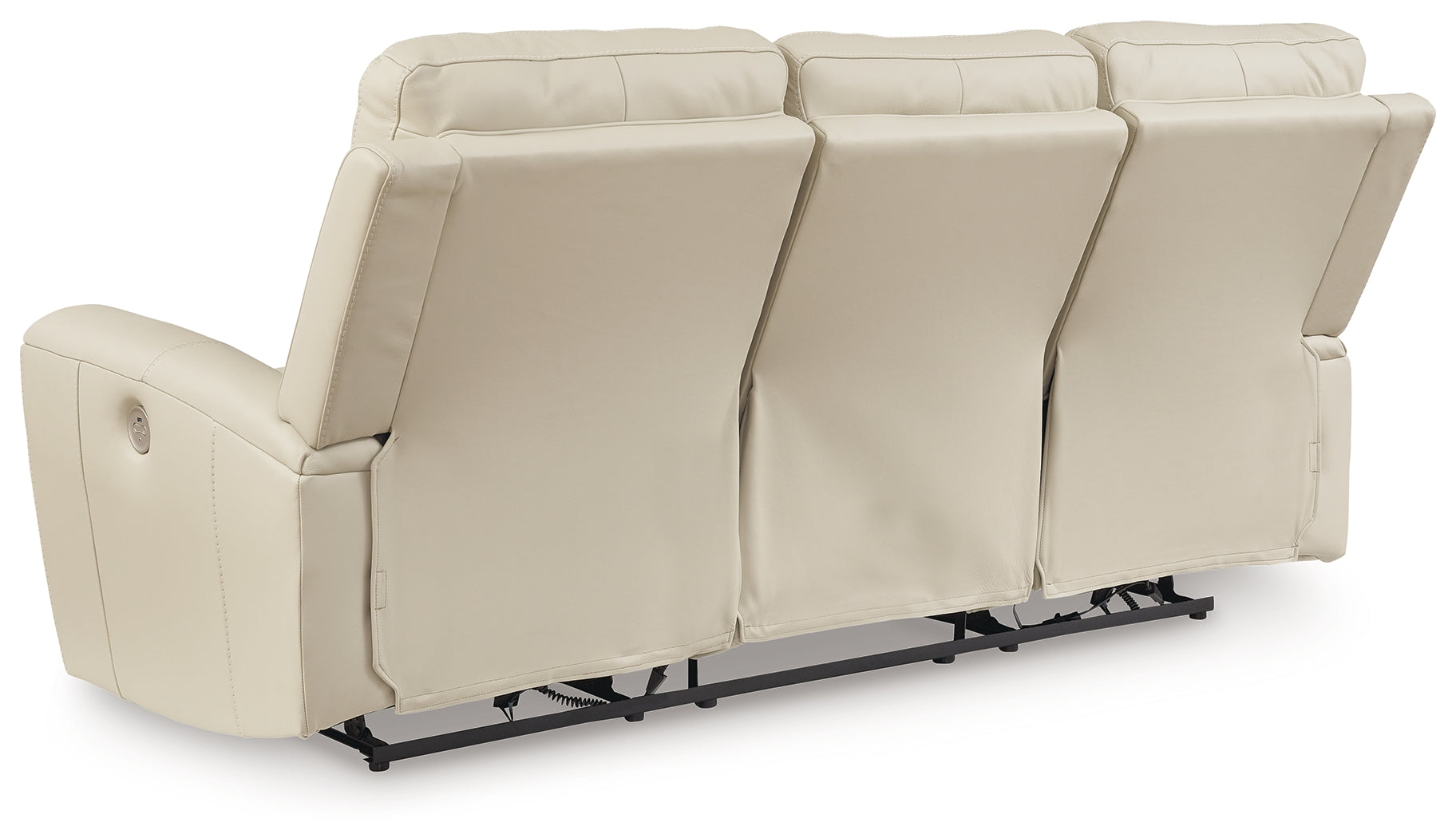 Dahlmoore Almond Power Reclining Sofa and Loveseat