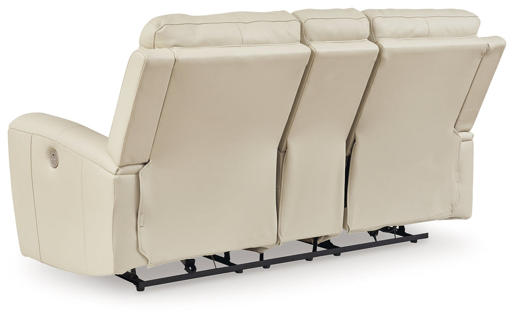 Dahlmoore Almond Power Reclining Sofa and Loveseat