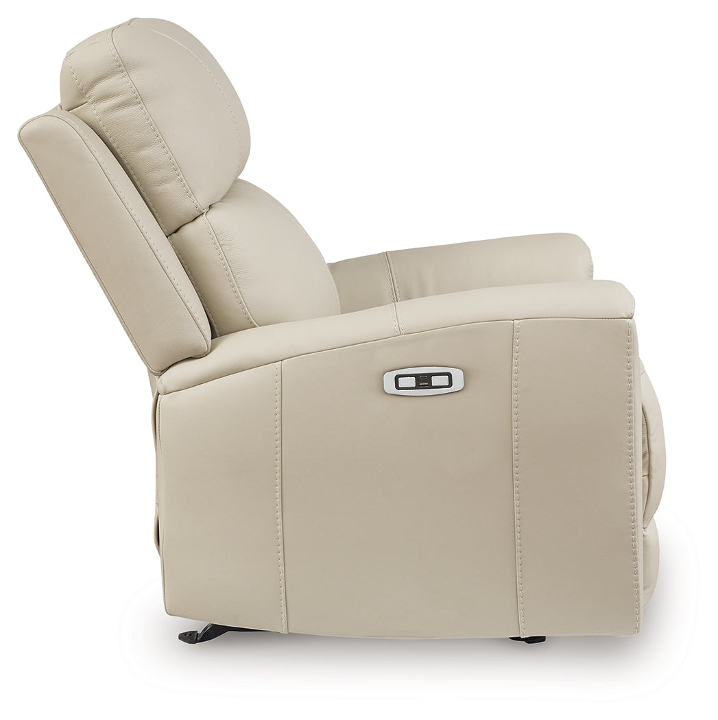 Dahlmoore Almond Power Reclining Sofa and Power Recliner