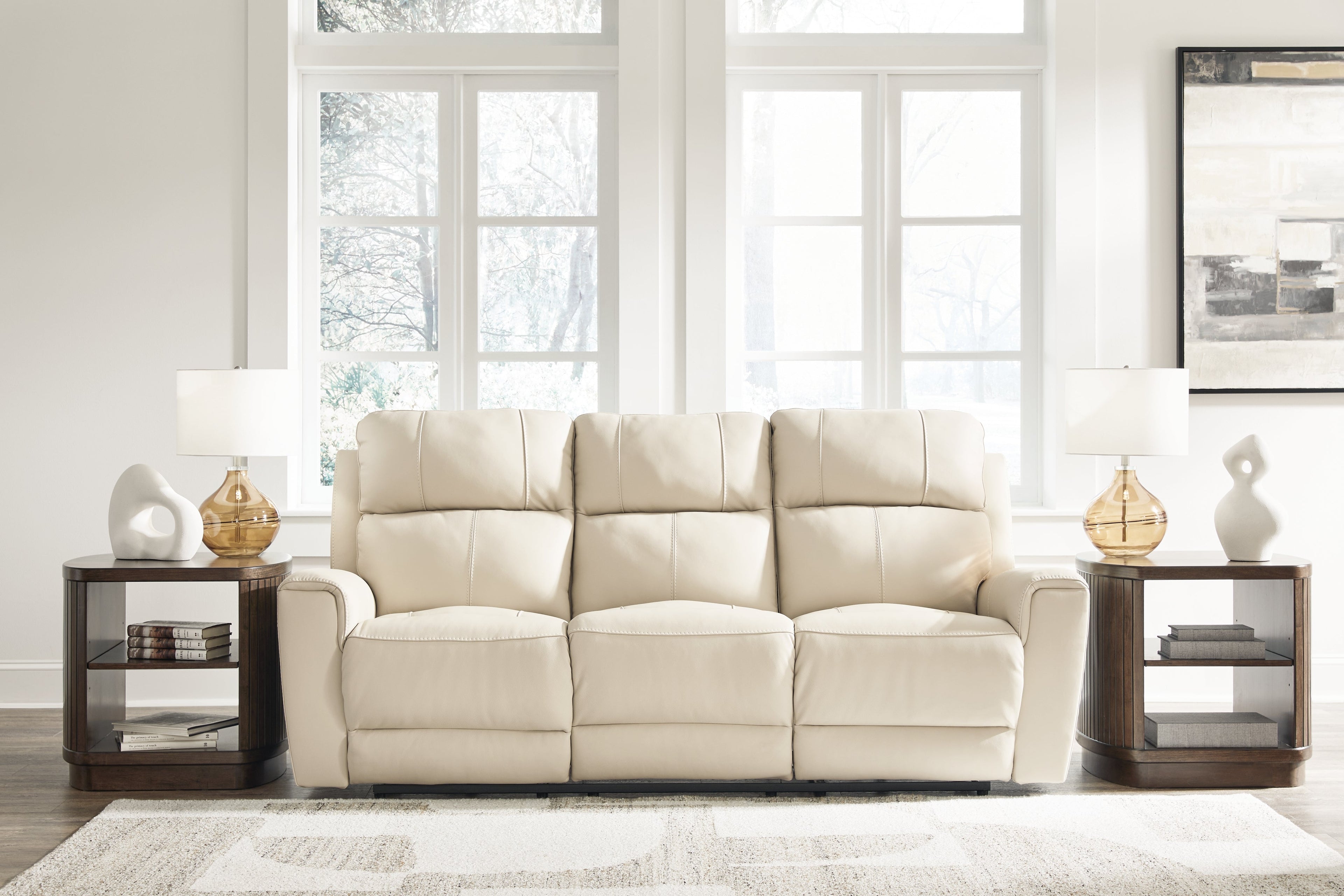 Dahlmoore Almond Power Reclining Sofa and Power Recliner