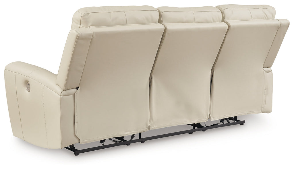 Dahlmoore Almond Reclining Power Sofa