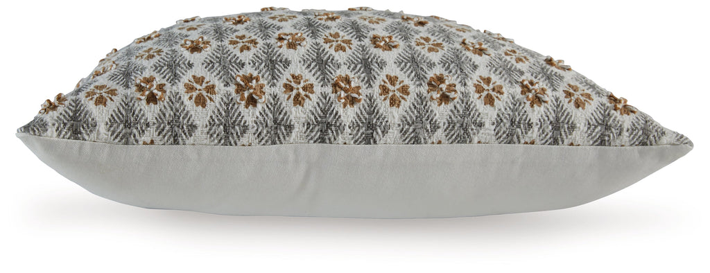Dainwick White/Gray/Brown Pillow