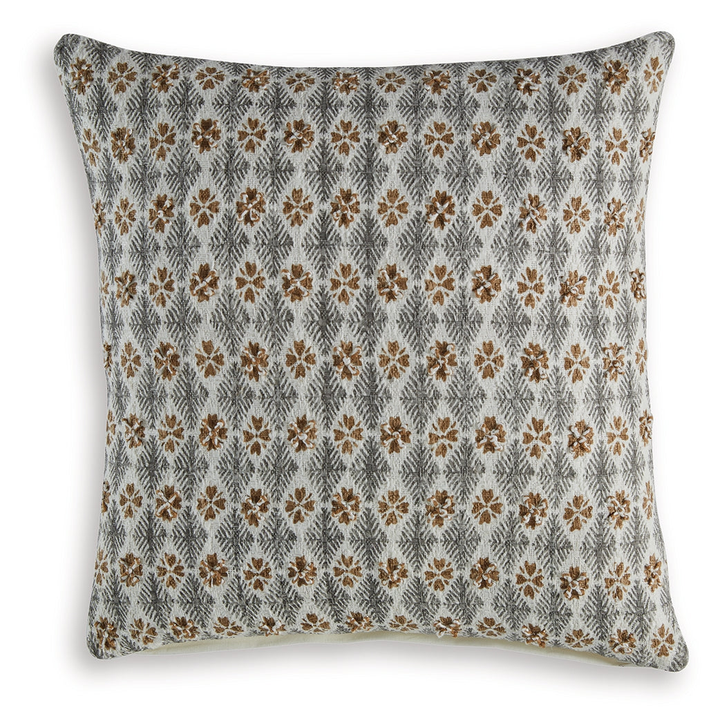 Dainwick White/Gray/Brown Pillow (Set of 4)