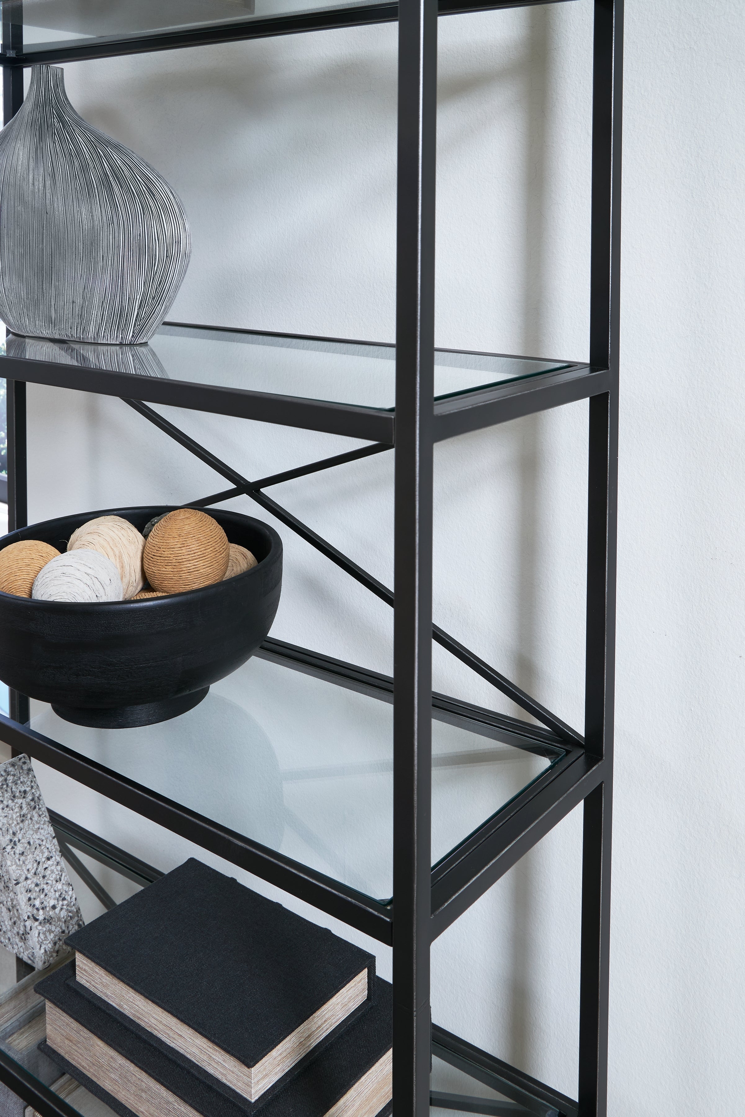 Dakerwell Antique Black Bookcase