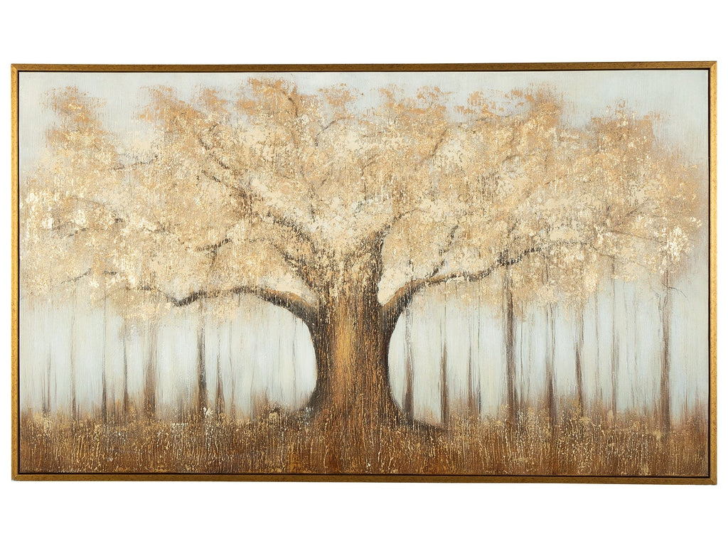 Dalewick Brown/Gray/Gold Finish Wall Art
