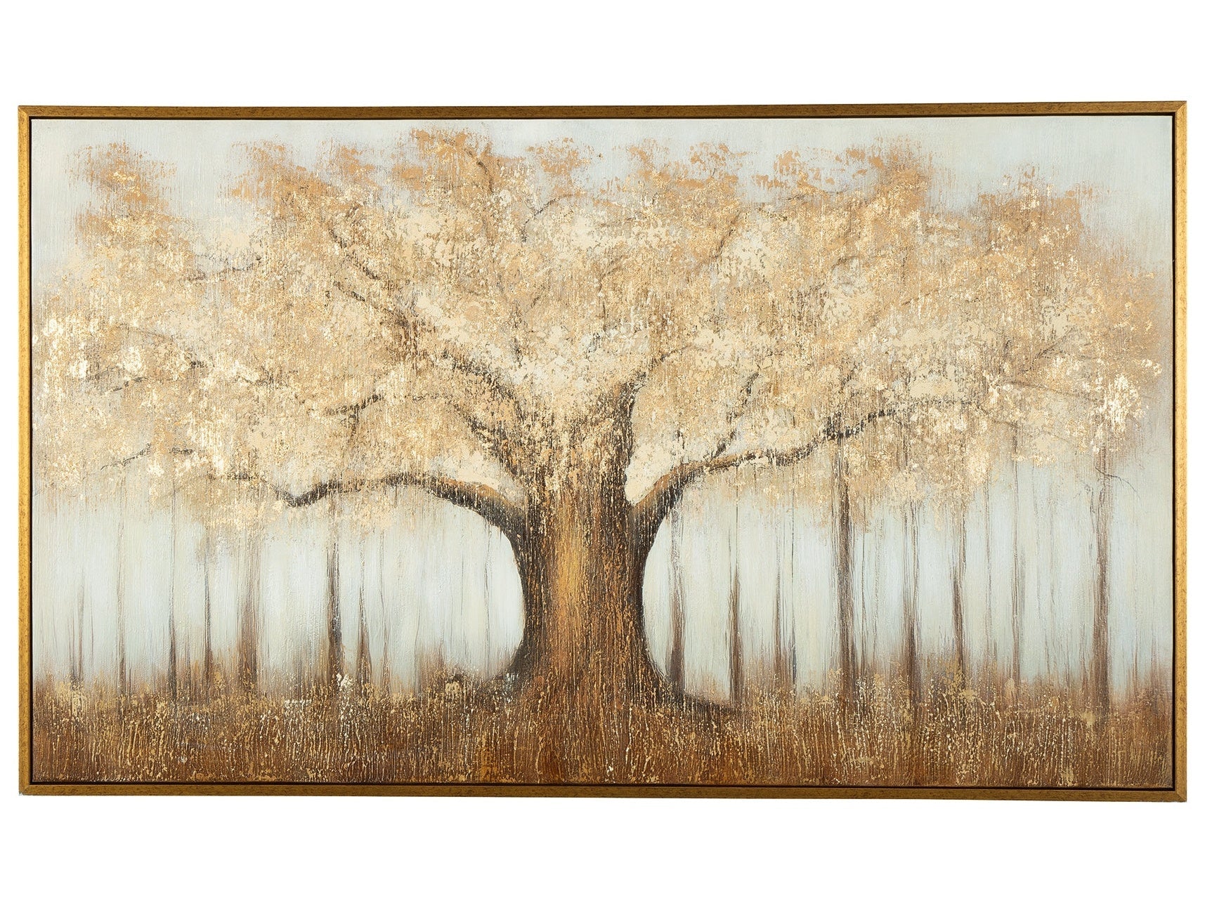 Dalewick Brown/Gray/Gold Finish Wall Art