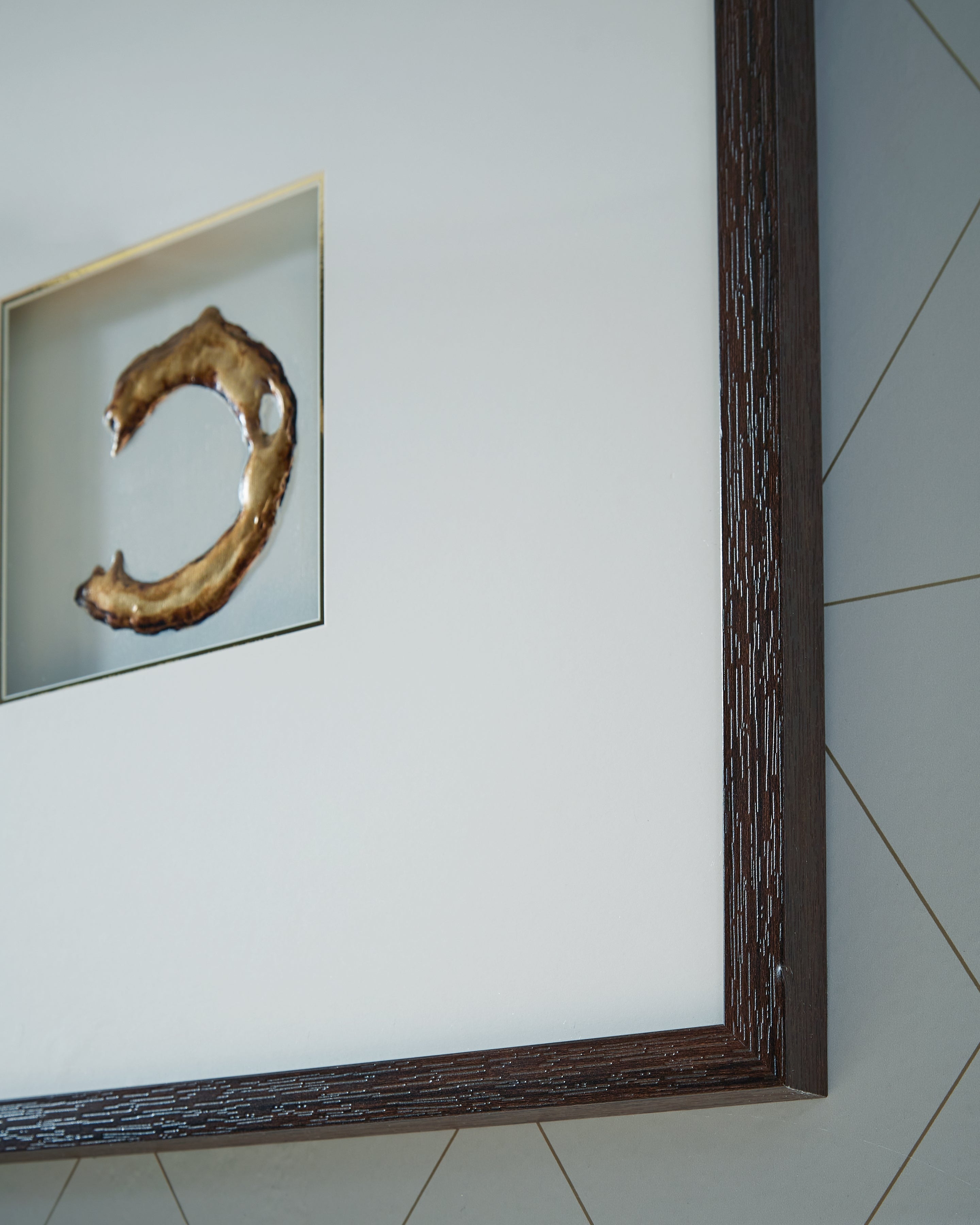 Dallbourne White/Gold Wall Art Set (Set of 4)