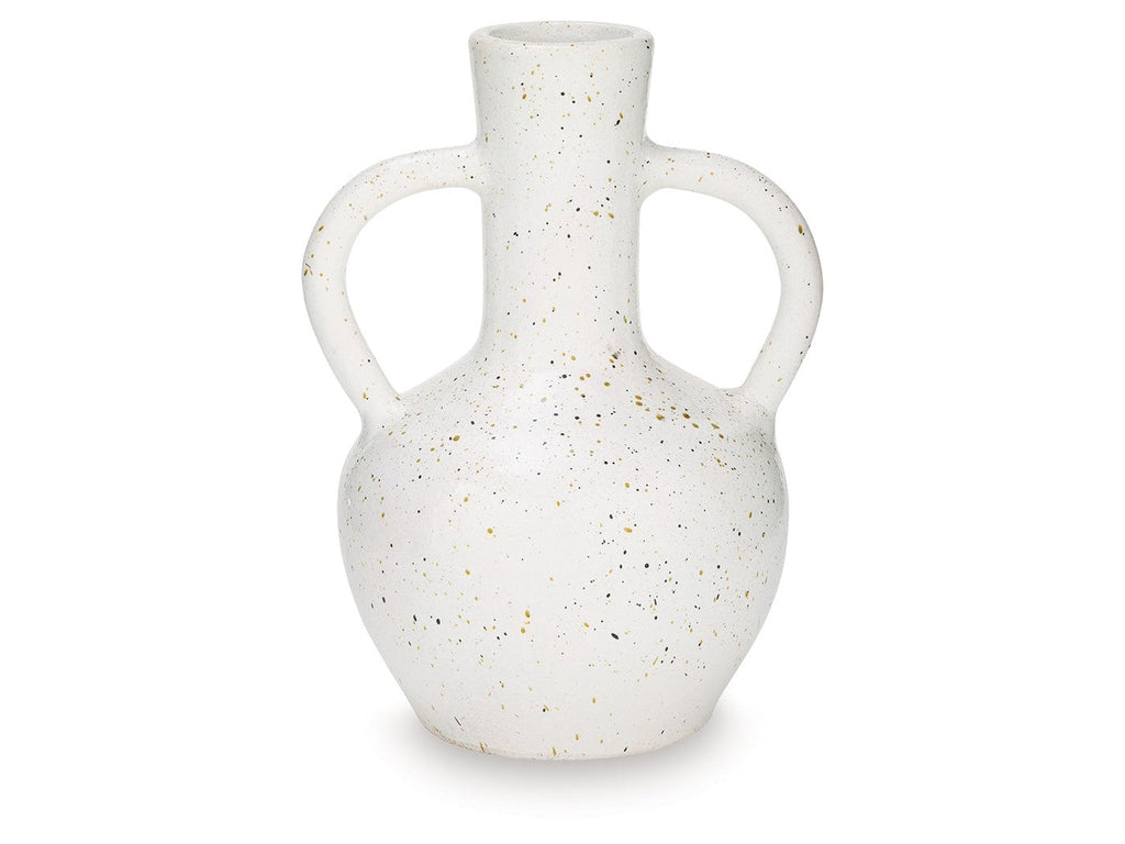 Dallinworth White/Black Vase (13.25" H)