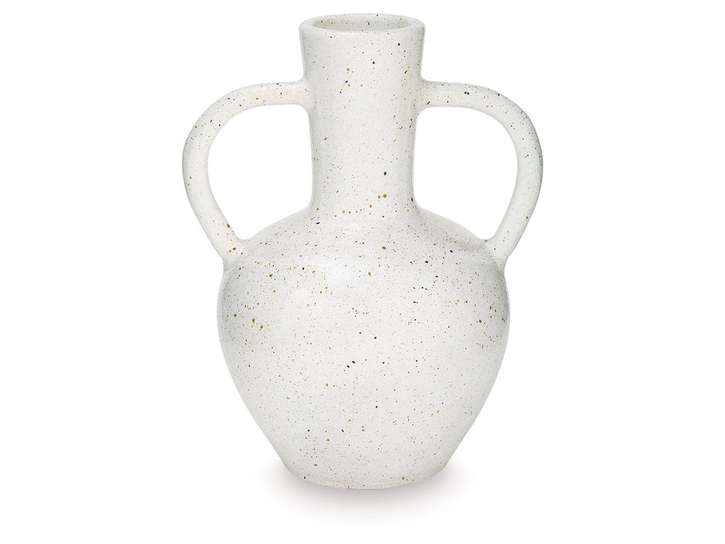 Dallinworth White/Black Vase (15" H)