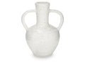 Dallinworth White/Black Vase (15" H)