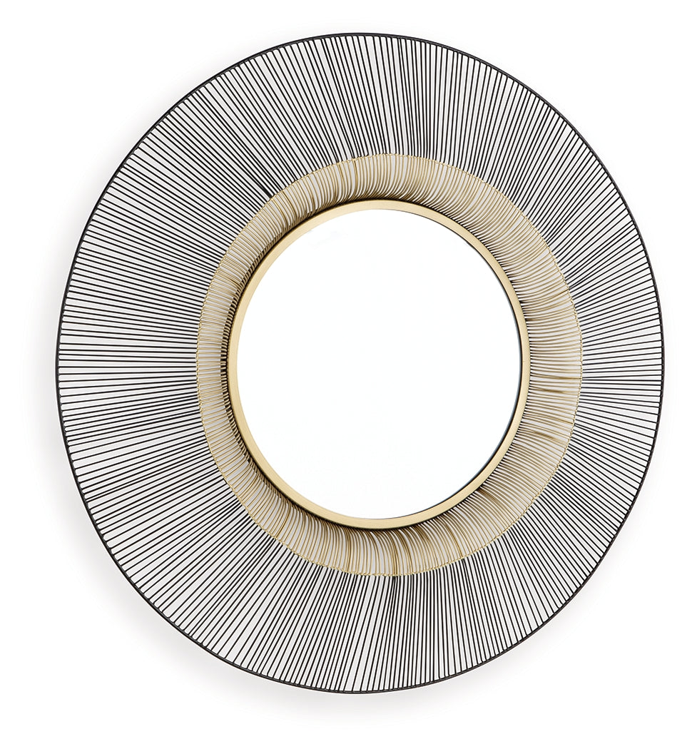 Dallmen Black/Gold Accent Mirror