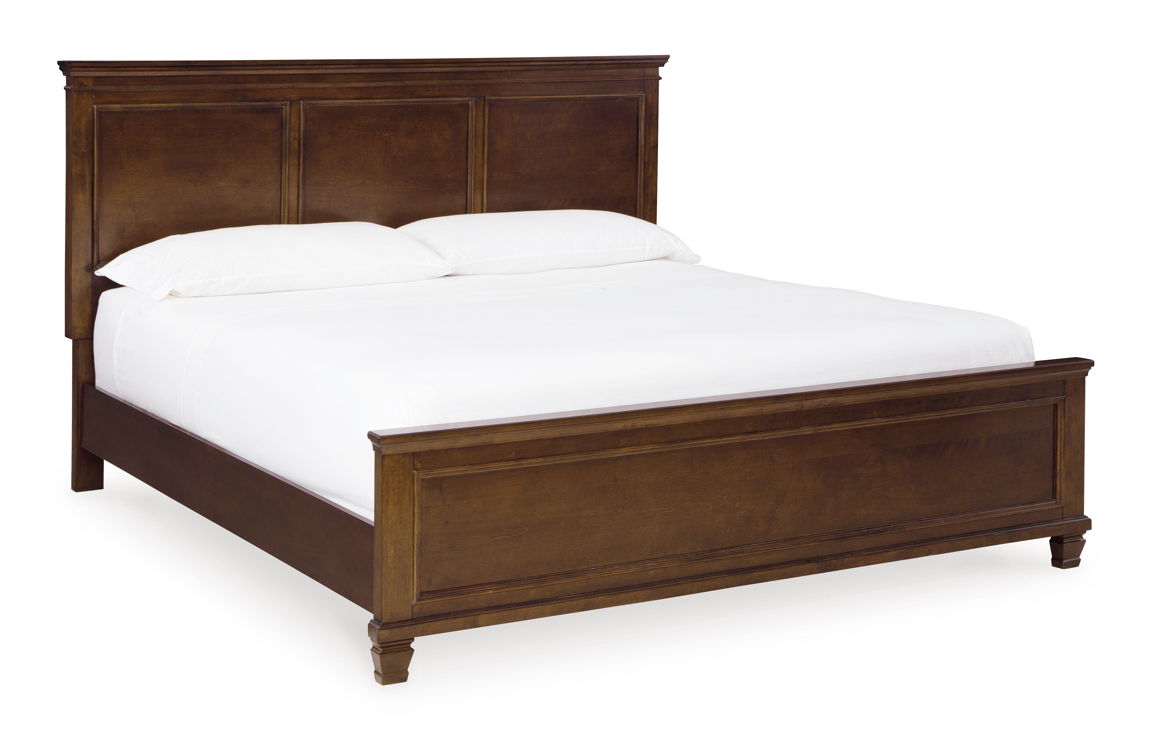 Danabrin California King Panel 5 Pc Bedroom Set w/ 2 Nightstands, Brown