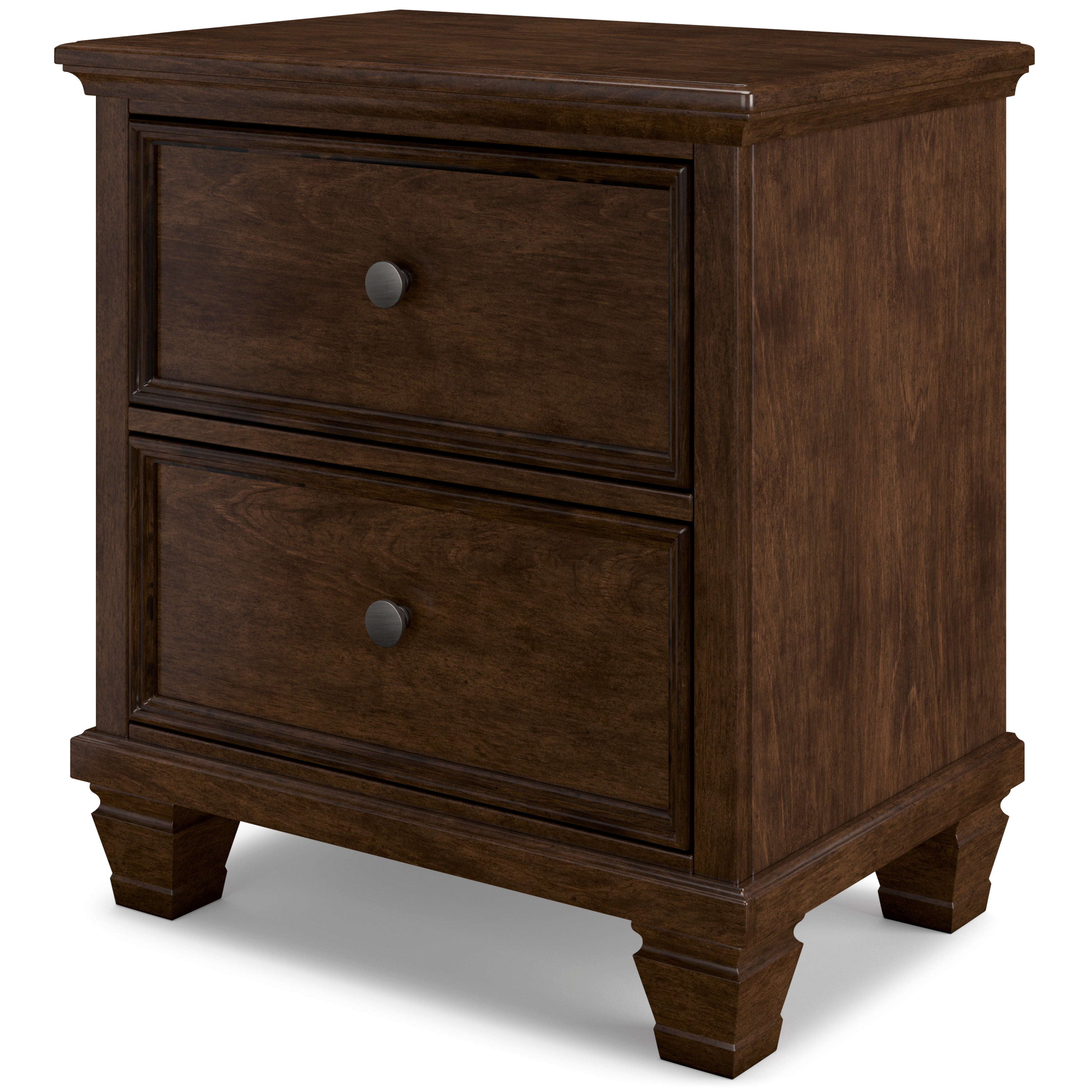 Danabrin California King Panel 5 Pc Bedroom Set w/ 2 Nightstands, Brown