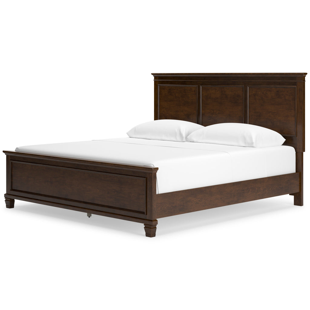 Danabrin California King Panel 6 Pc Bedroom Set w/ 2 Nightstands, Brown