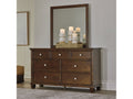 Danabrin Brown Dresser and Mirror
