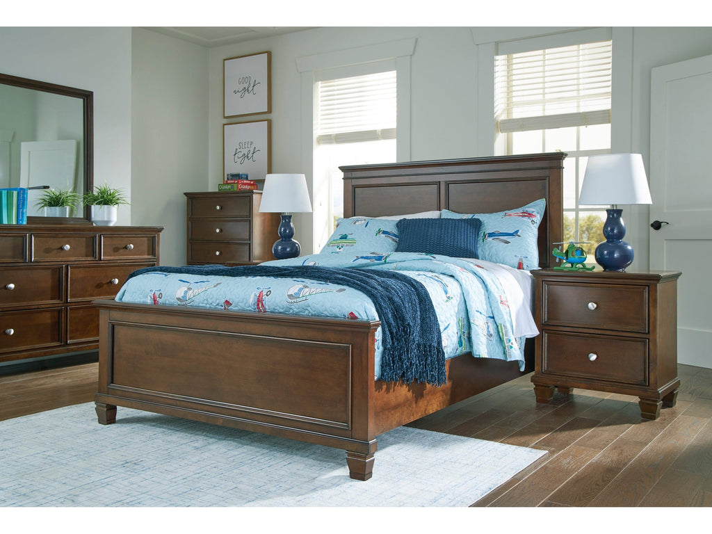 Danabrin Brown Full Panel 4-Piece Bedroom Set