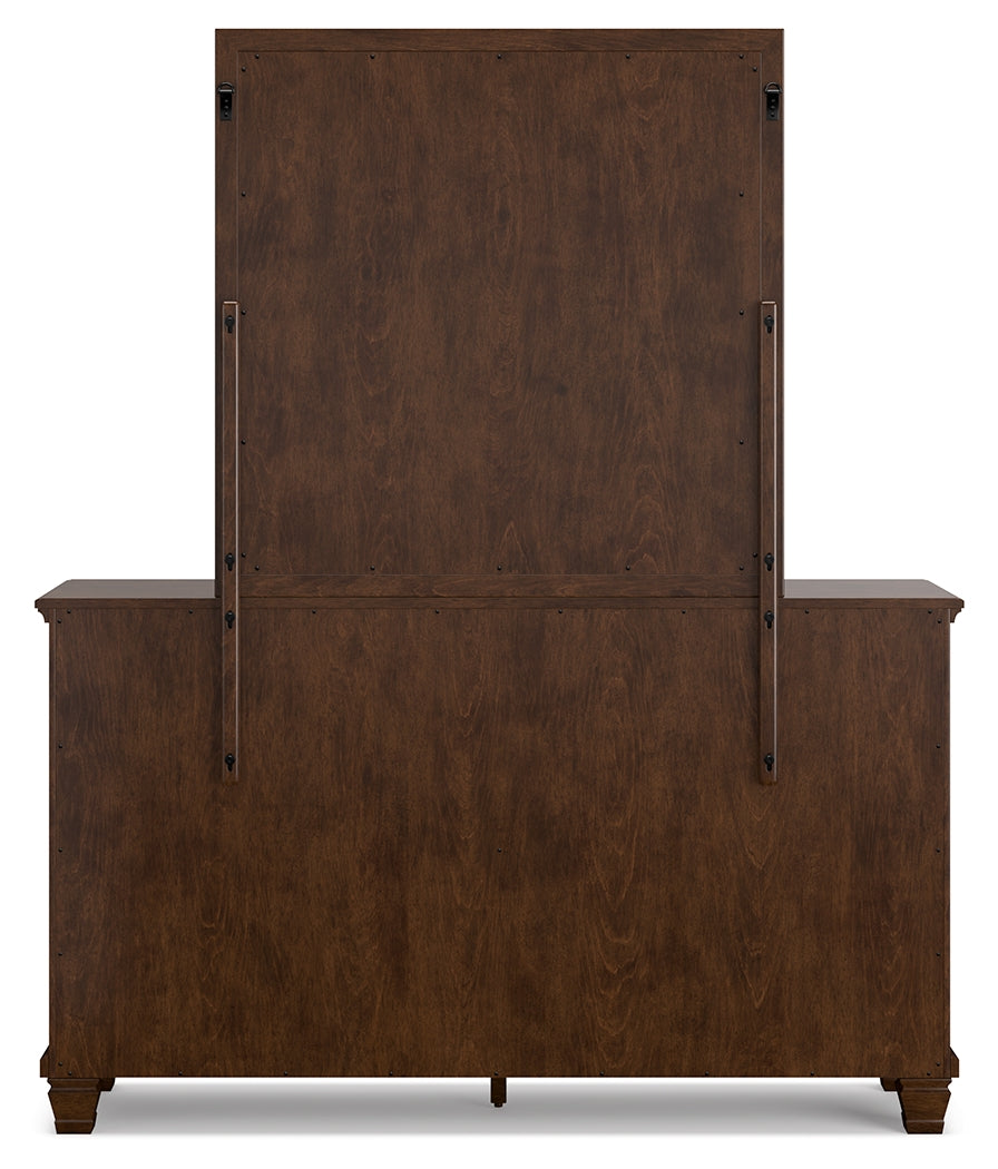 Danabrin Brown Full Panel 5-Piece Bedroom Set