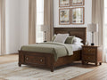 Danabrin Brown Full Panel Storage Bed