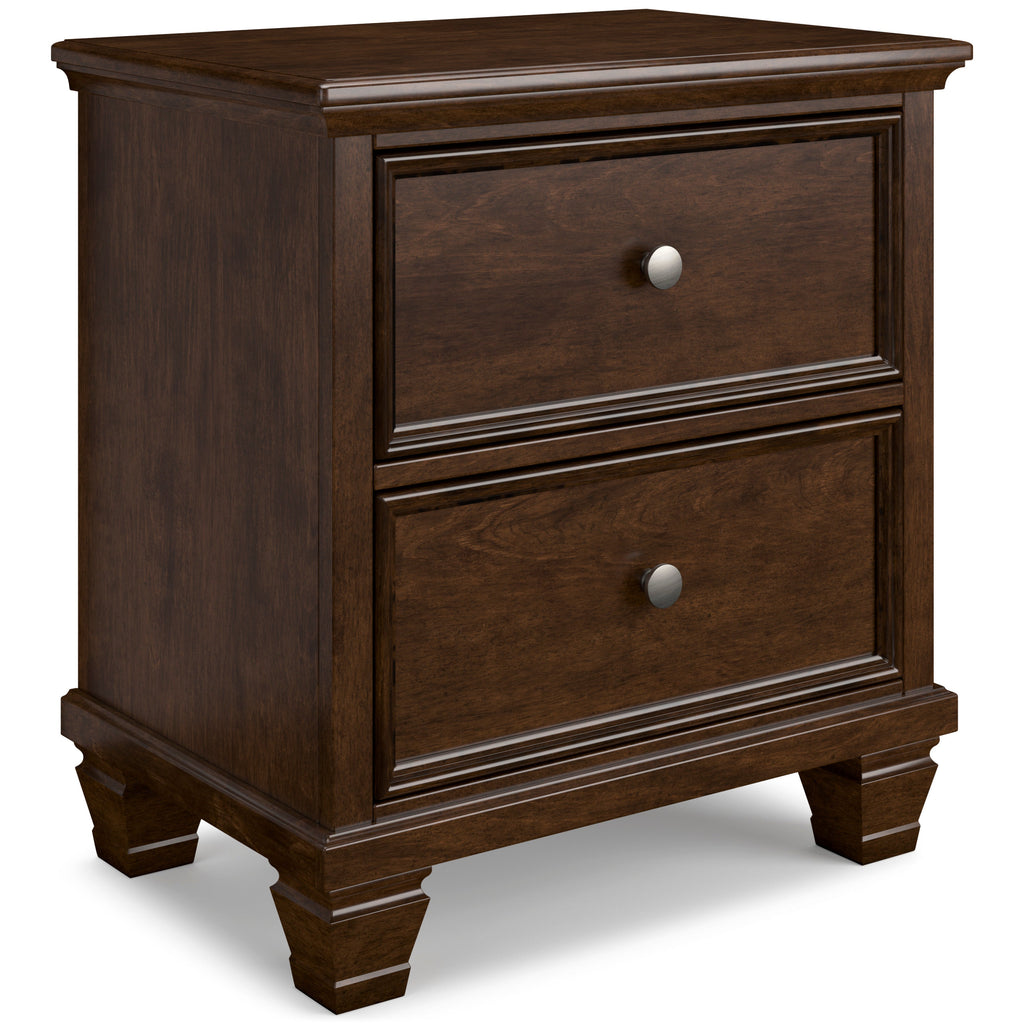 Danabrin Brown King Panel 6-Piece Bedroom Set w/ 2 Nightstands
