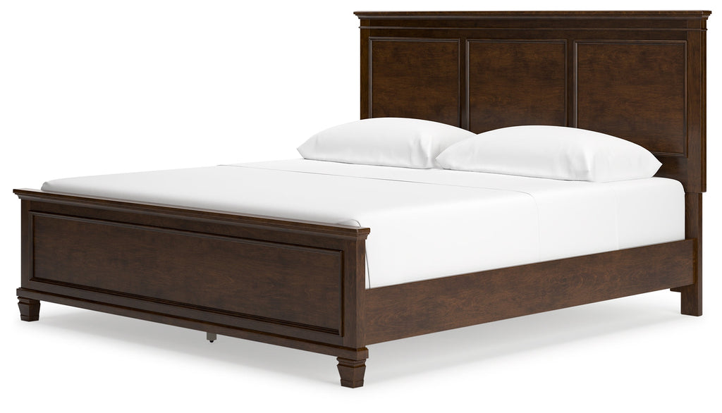 Danabrin Brown King Panel Bed
