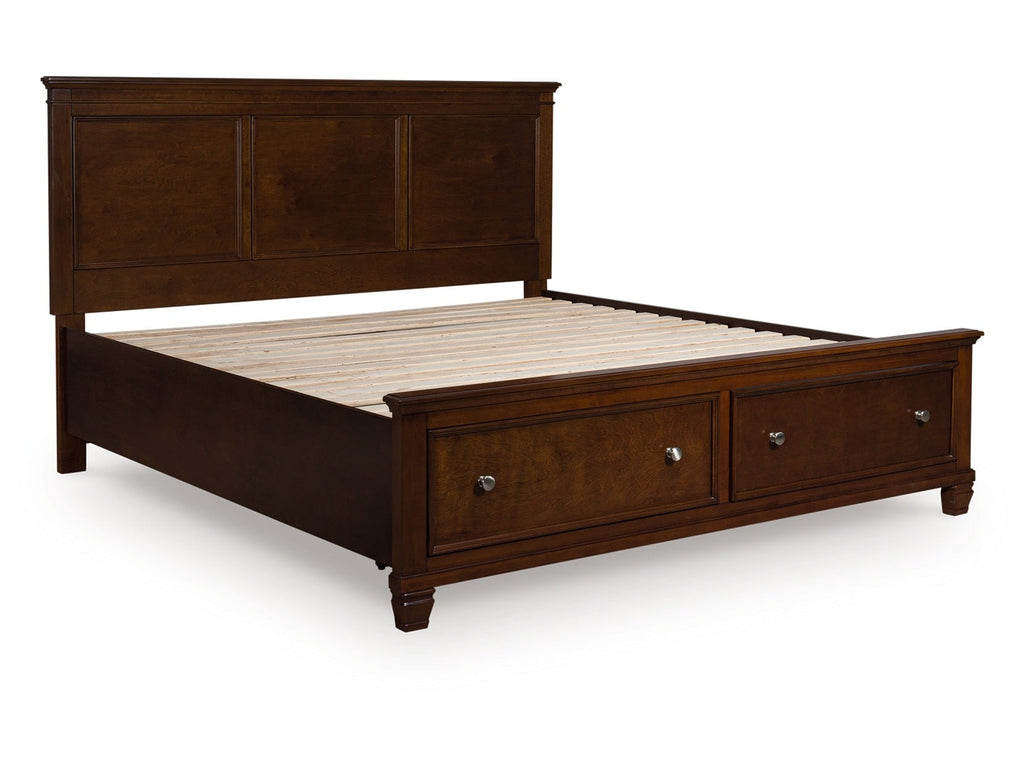 Danabrin Brown King Panel Storage Bed