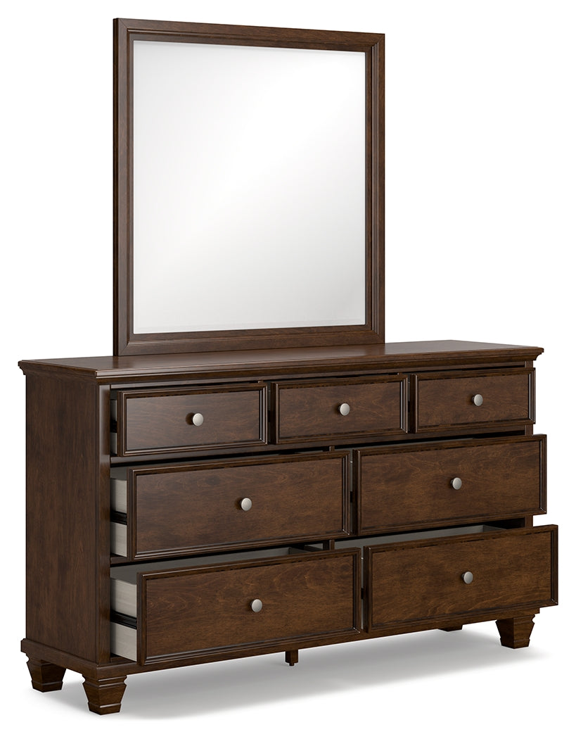 Danabrin Brown Queen Panel 6-Piece Bedroom Set w/ 2 Nightstands