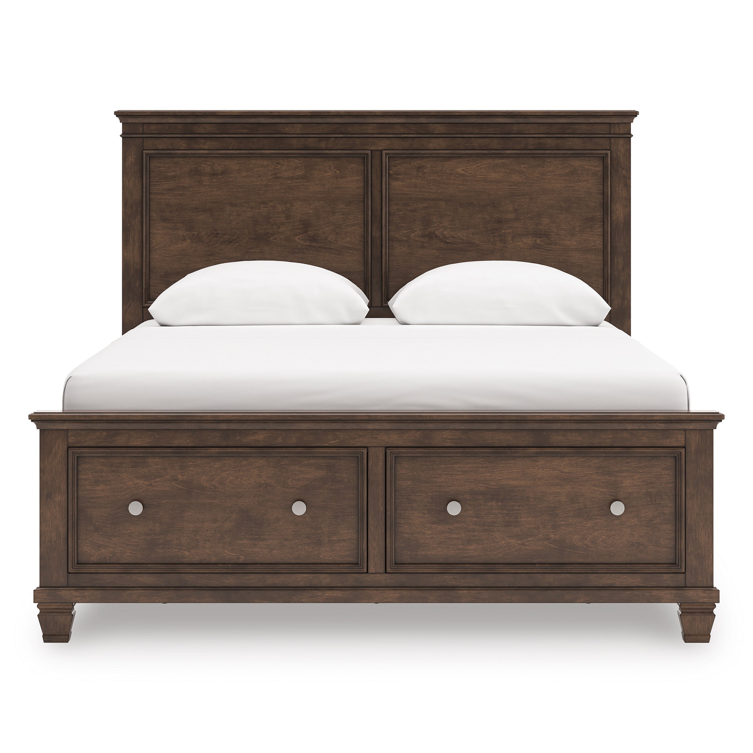 Danabrin Brown Queen Panel Storage Bed
