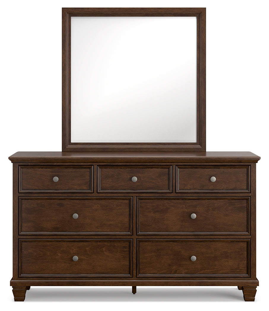 Danabrin Brown Twin Panel 5-Piece Bedroom Set w/ 2 Nightstands