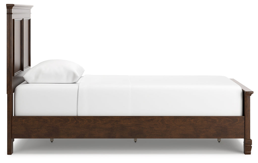Danabrin Brown Twin Panel 6-Piece Bedroom Set w/ 2 Nightstands