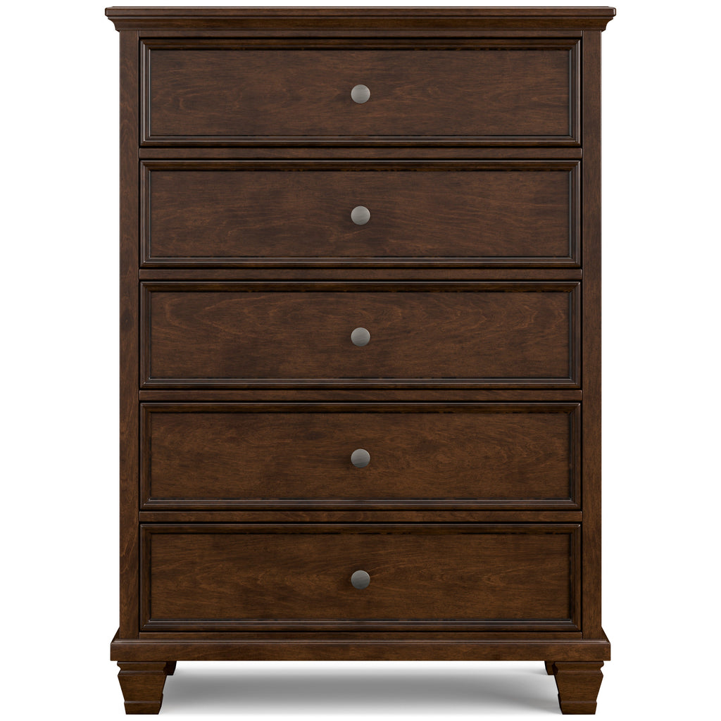 Danabrin Brown Twin Panel 6-Piece Bedroom Set w/ 2 Nightstands