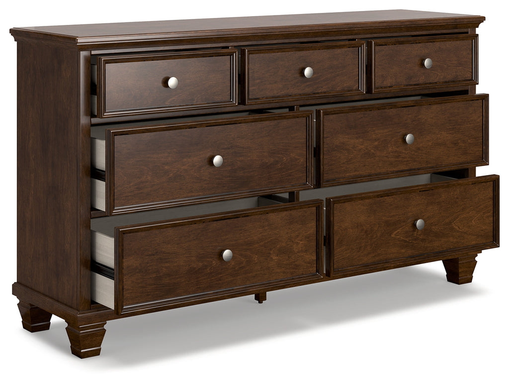Danabrin Brown Twin Panel Bed, Dresser and Nightstand
