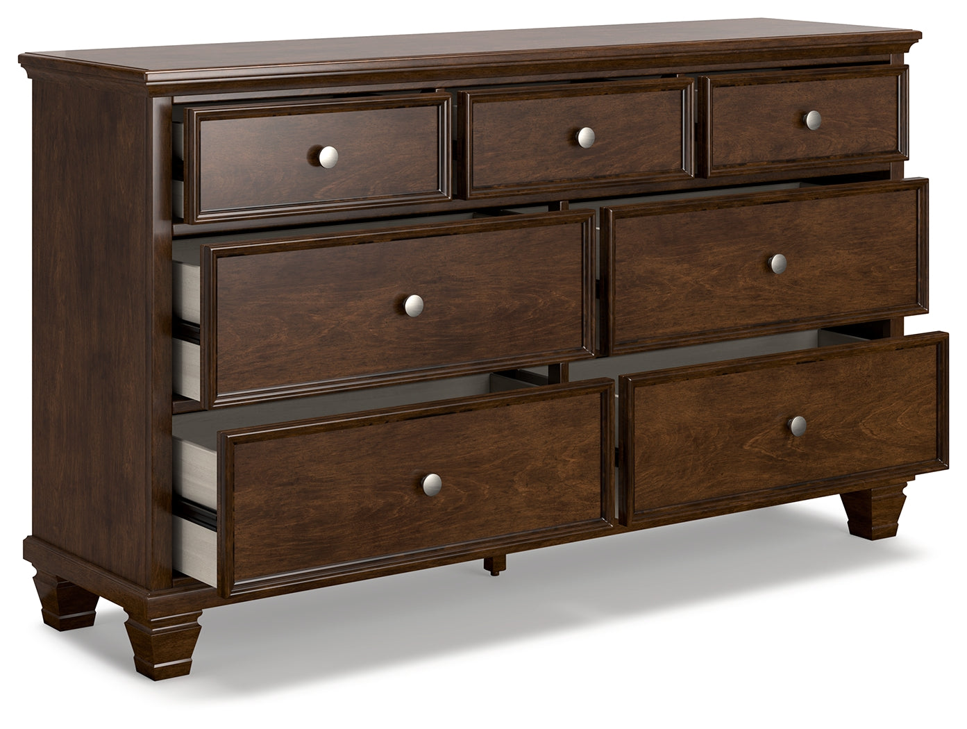 Danabrin Brown Twin Panel Bed, Dresser and Nightstand