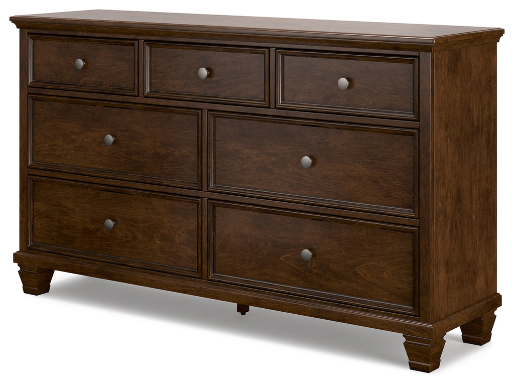 Danabrin Brown Twin Panel Bed, Dresser and Nightstand