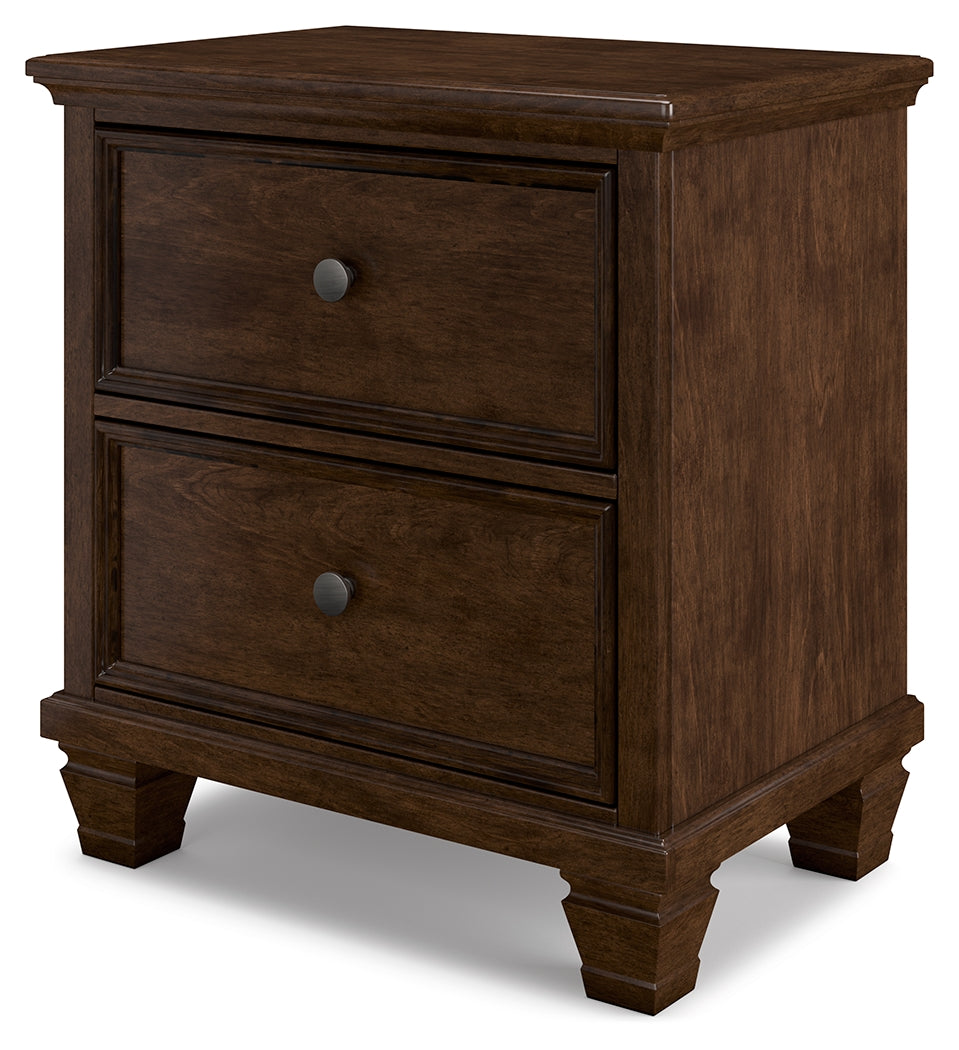 Danabrin Brown Twin Panel Bed, Dresser and Nightstand