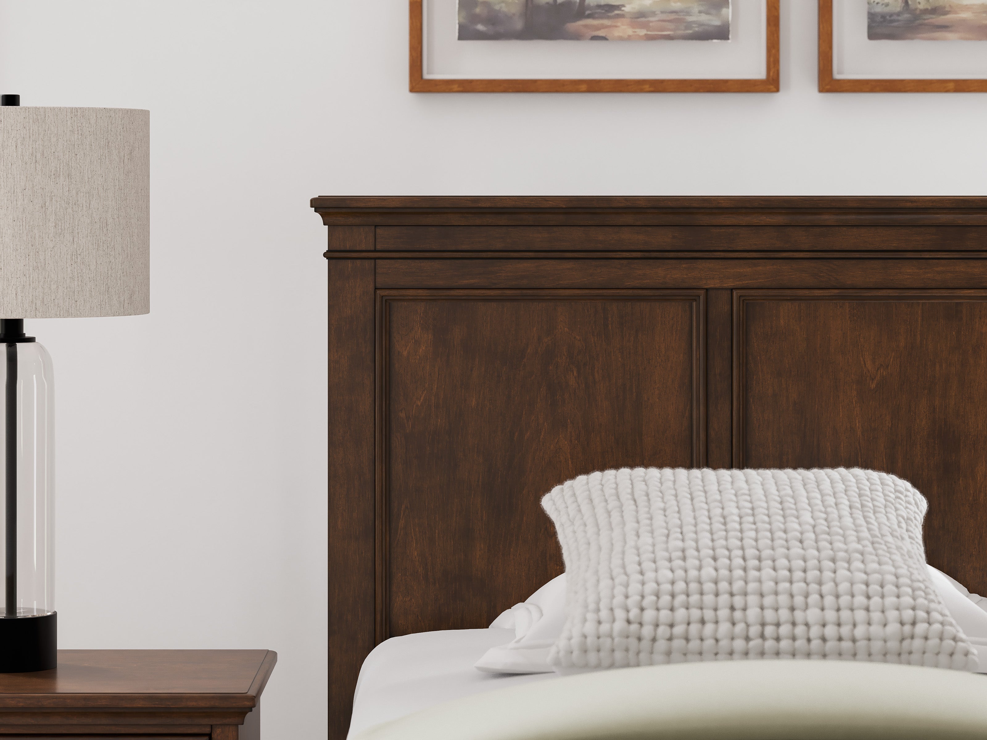 Danabrin Brown Twin Panel Storage Bed