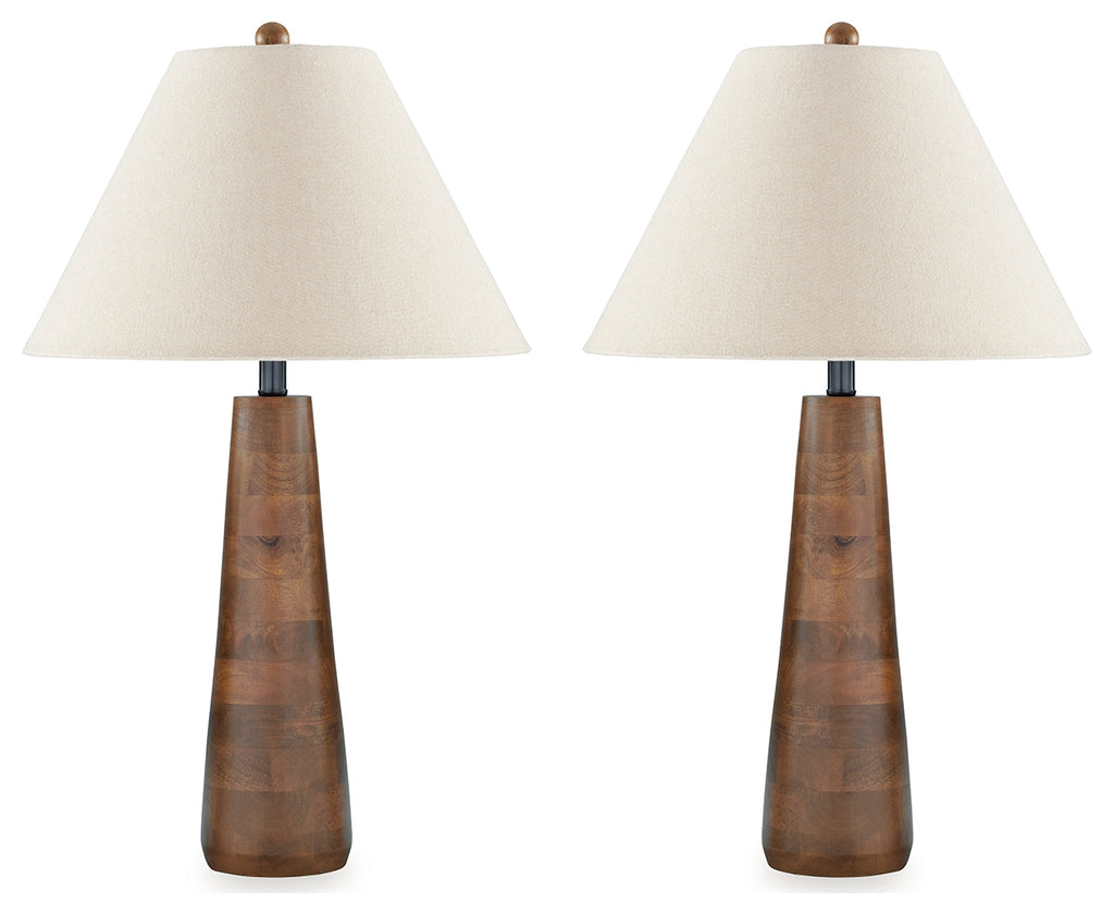 Danset Brown Table Lamp (Set of 2)