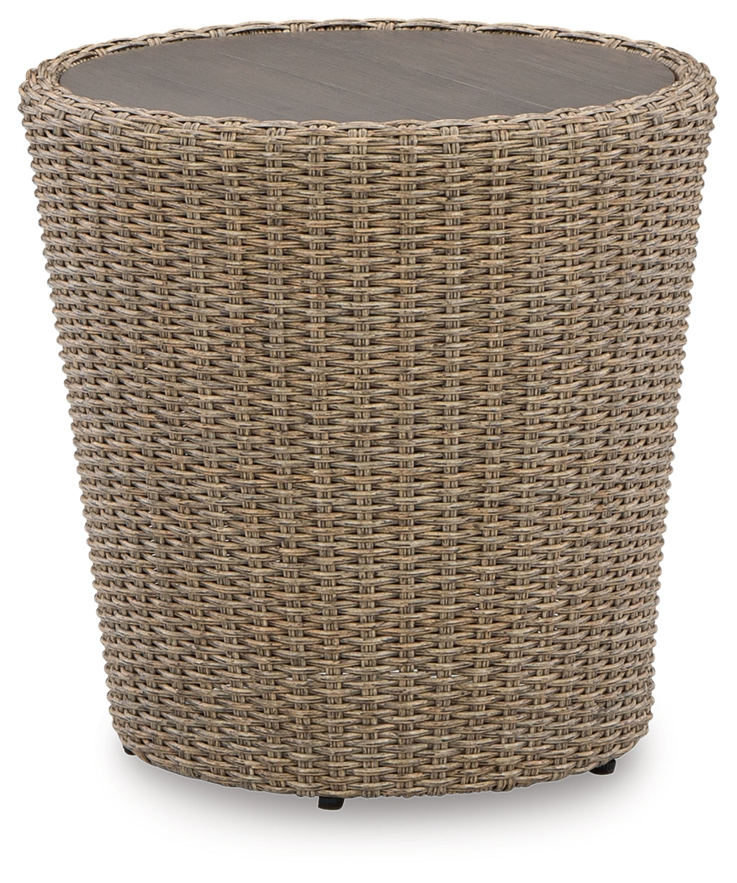 Danson Beige 2 Swivel Lounge Chairs and End Table