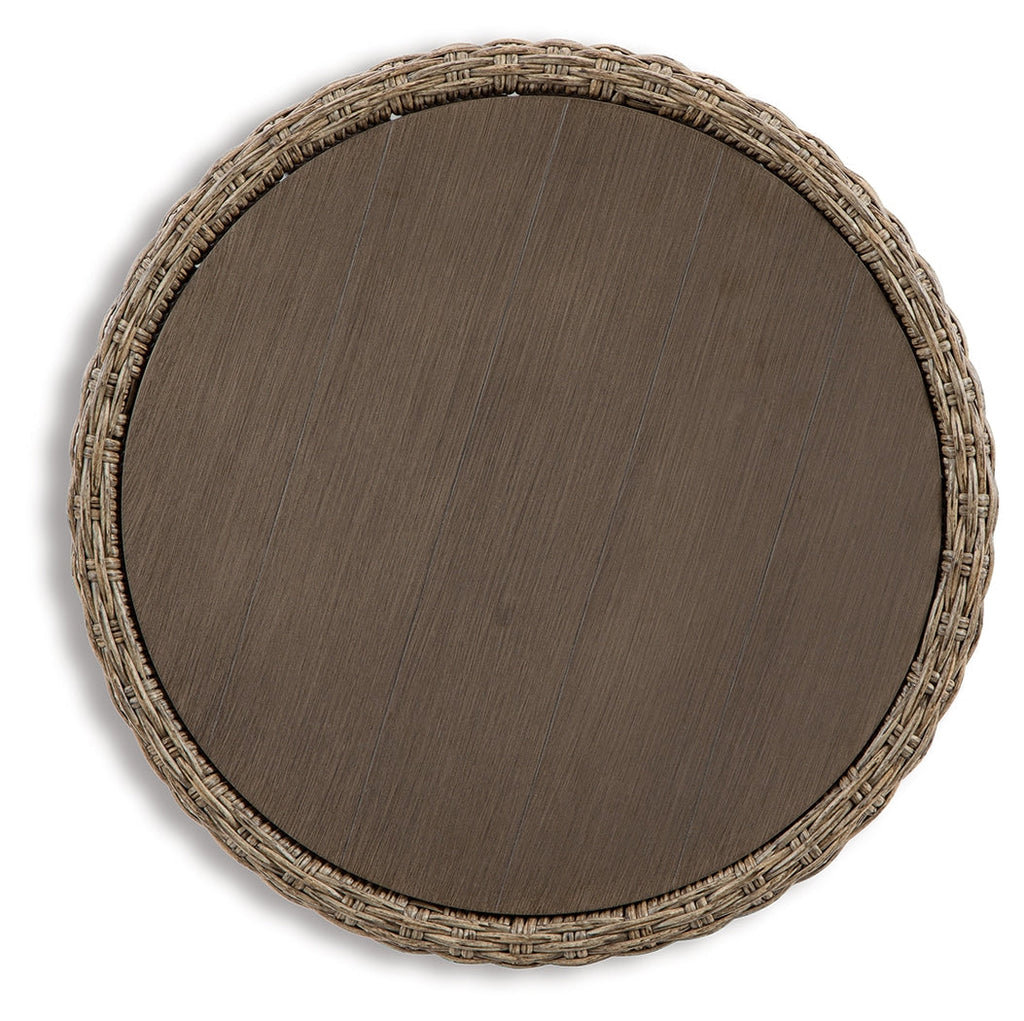Danson Beige Outdoor End Table