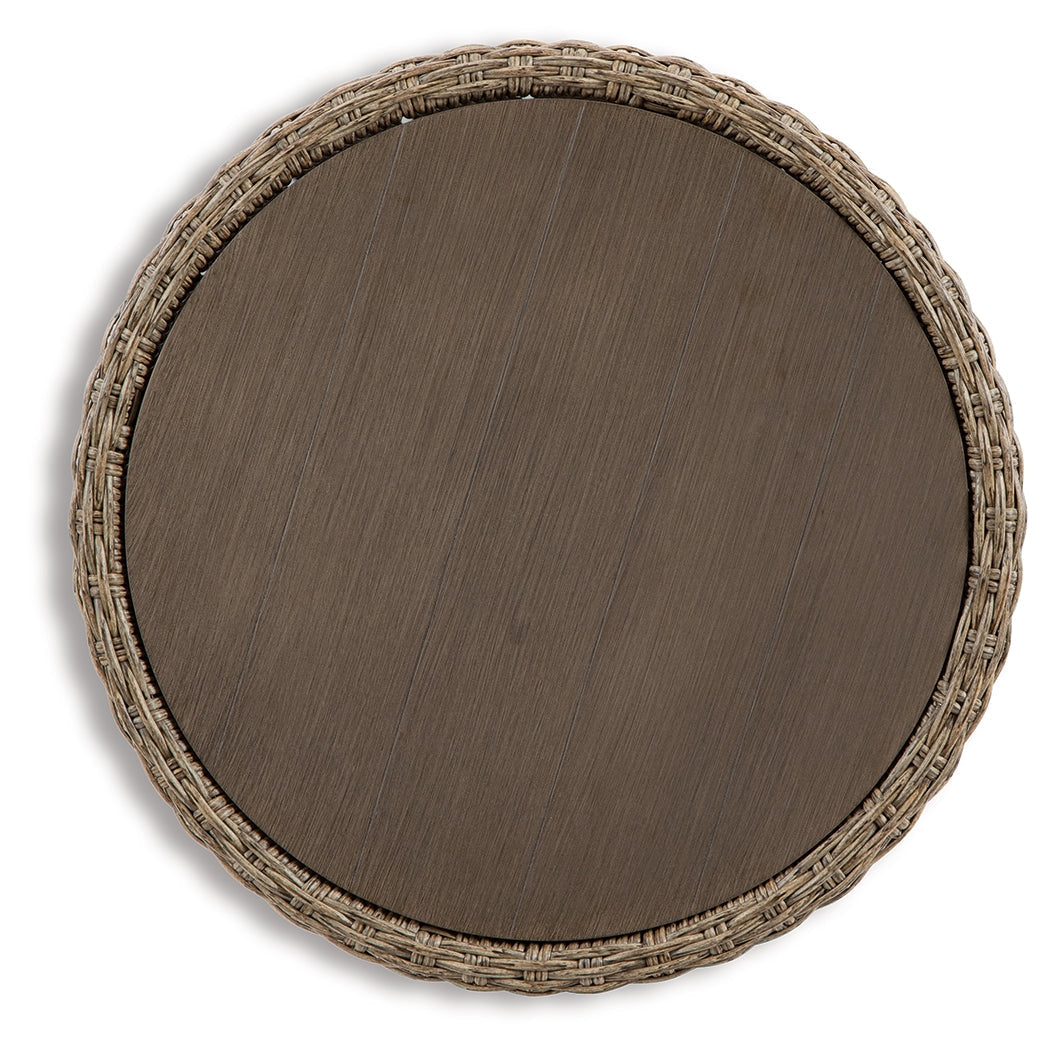 Danson Beige Outdoor End Table