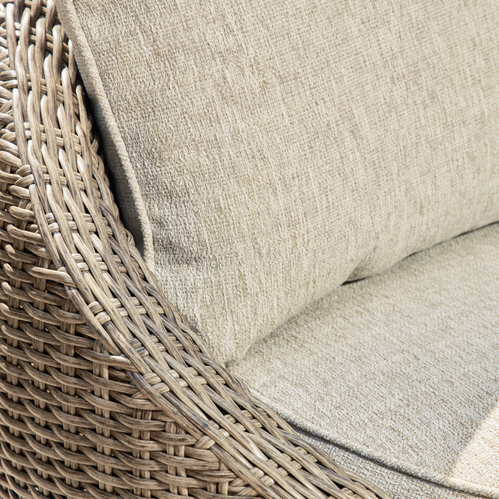 Danson Beige Outdoor Swivel Lounge Chair w/ Cushion (Set of 2)