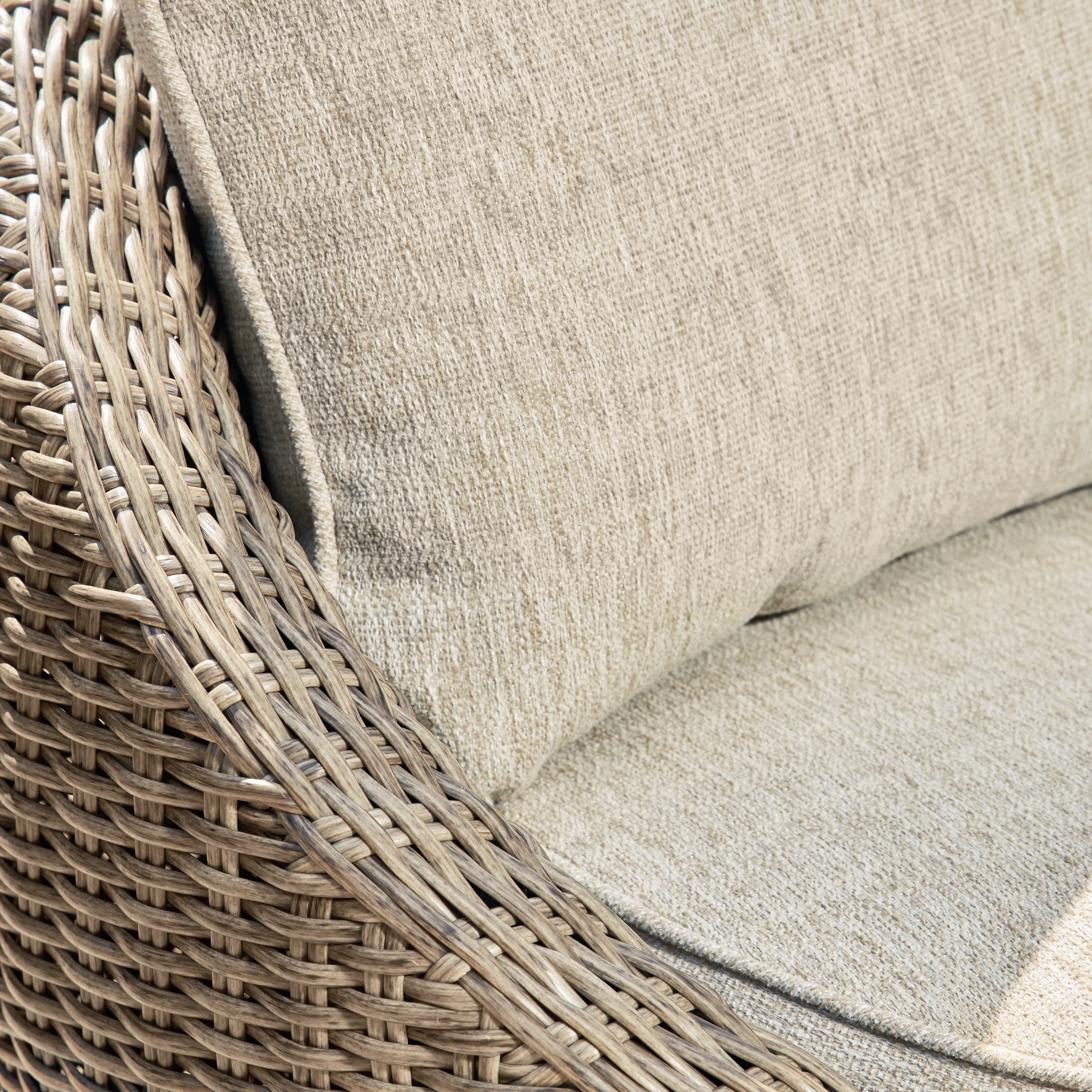 Danson Beige Outdoor Swivel Lounge Chair w/ Cushion (Set of 2)