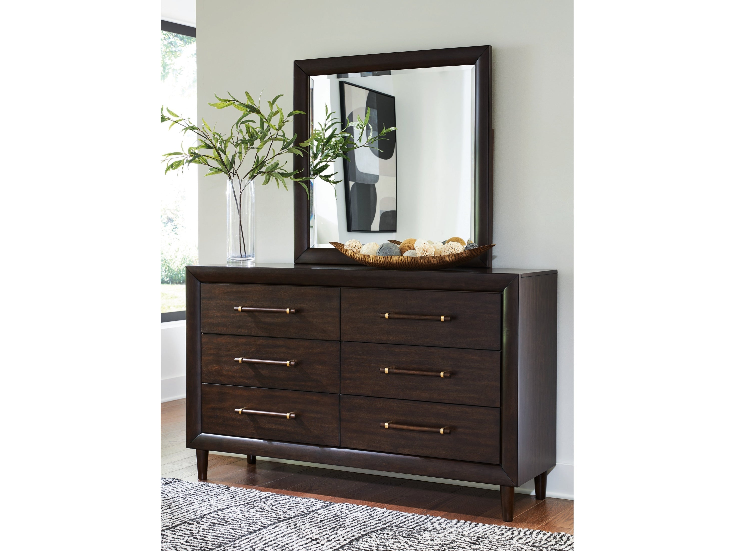 Dantenton Merlot Dresser and Mirror
