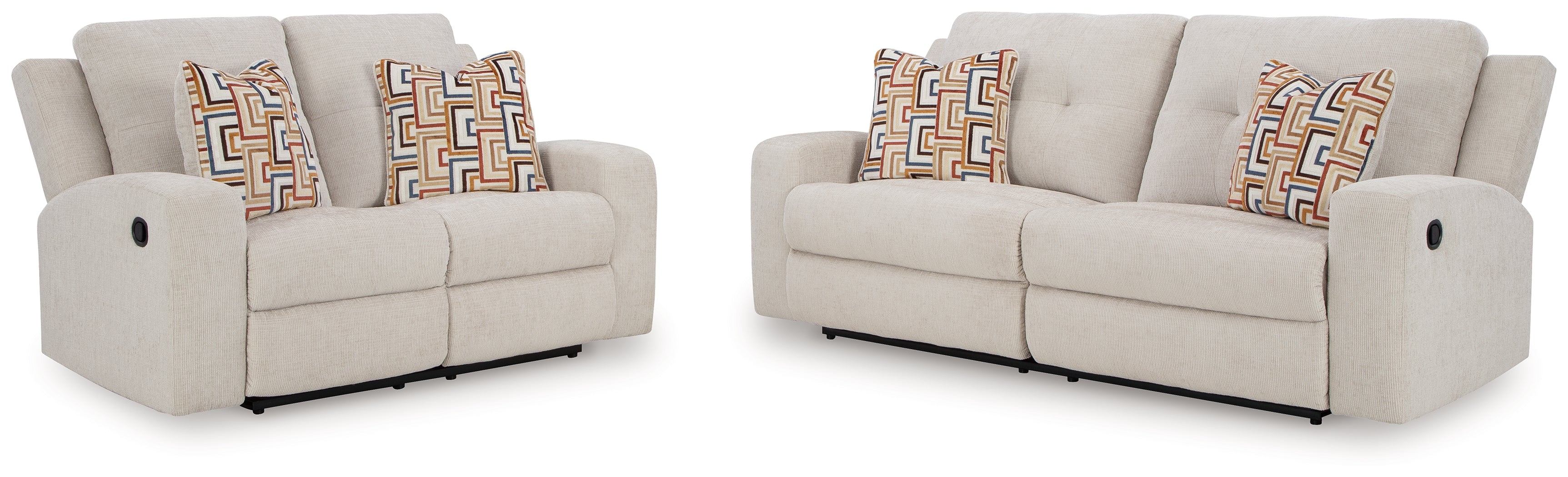Danum Stone Reclining Sofa and Loveseat